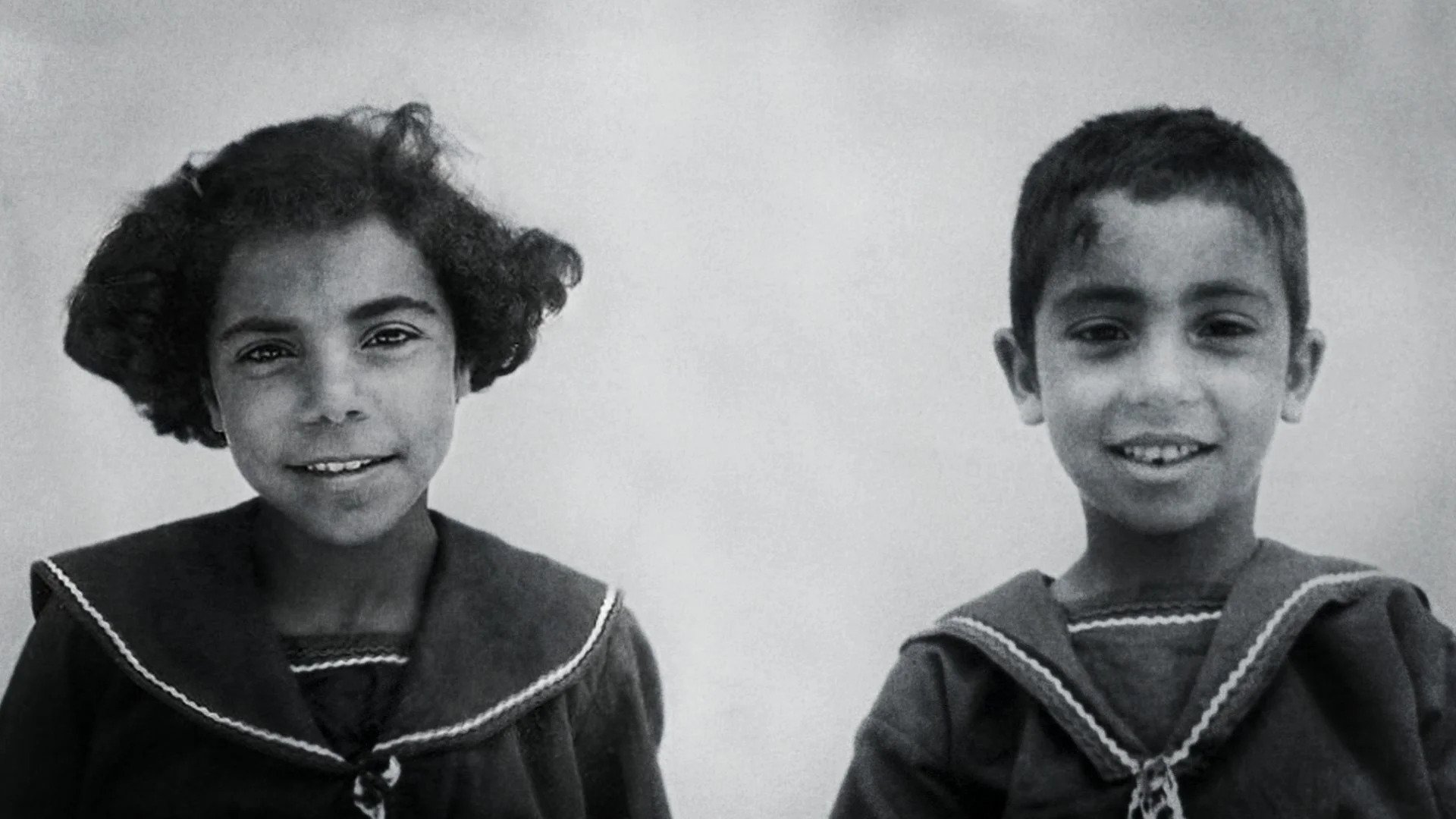 Orphaned children whose parents had been killed at Deir Yassin. Credit: IDF archive / Still from the film "Born in Deir Yassin" [haartetz.com]