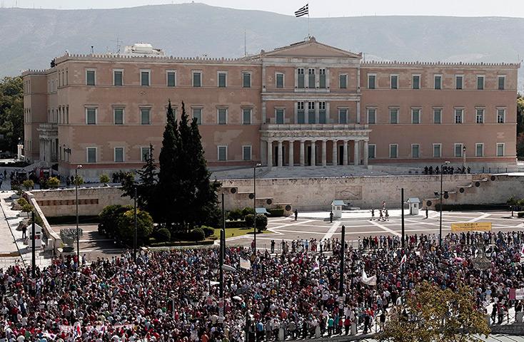 Athens General Strike (2012) On this day in 2012, 100k-200k protesters took to the streets in Athens, Greece, as workers carried out a 24-hour general strike to protest against the policy of...