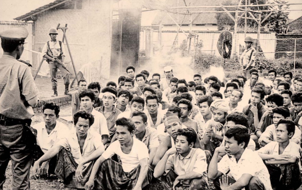 PKI members and sympathizers rounded up in Bali, date unknown. From Tempo / The Act of Killing [jacobinmag.com]