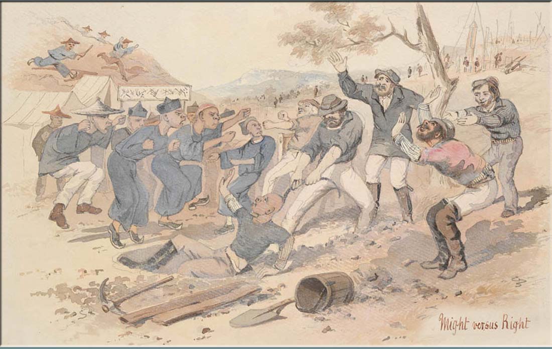 Lambing Flat Riots (1860 - 1861) On this day in 1861, the worst violence of the Australian Lambing Flat Riots occurred when a mob of 3,000 white people attacked 2,000 Chinese miners and drove them...