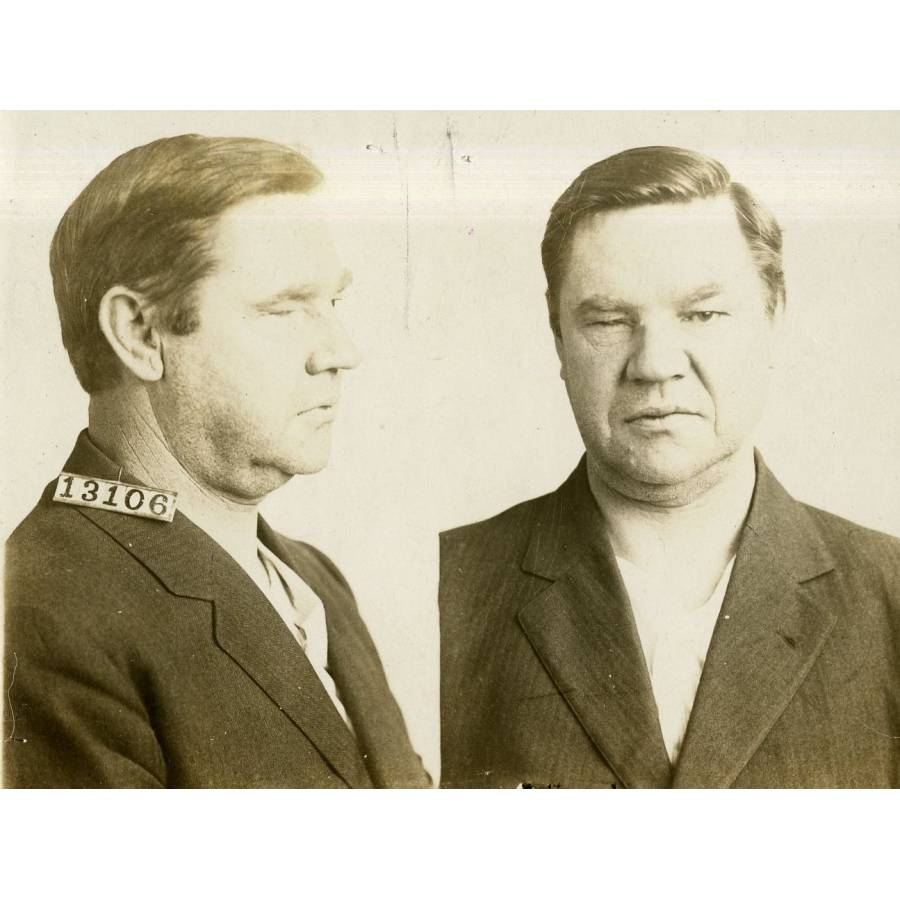 William "Big Bill" Haywood mug shot at Leavenworth prison in 1918 [Wikipedia]