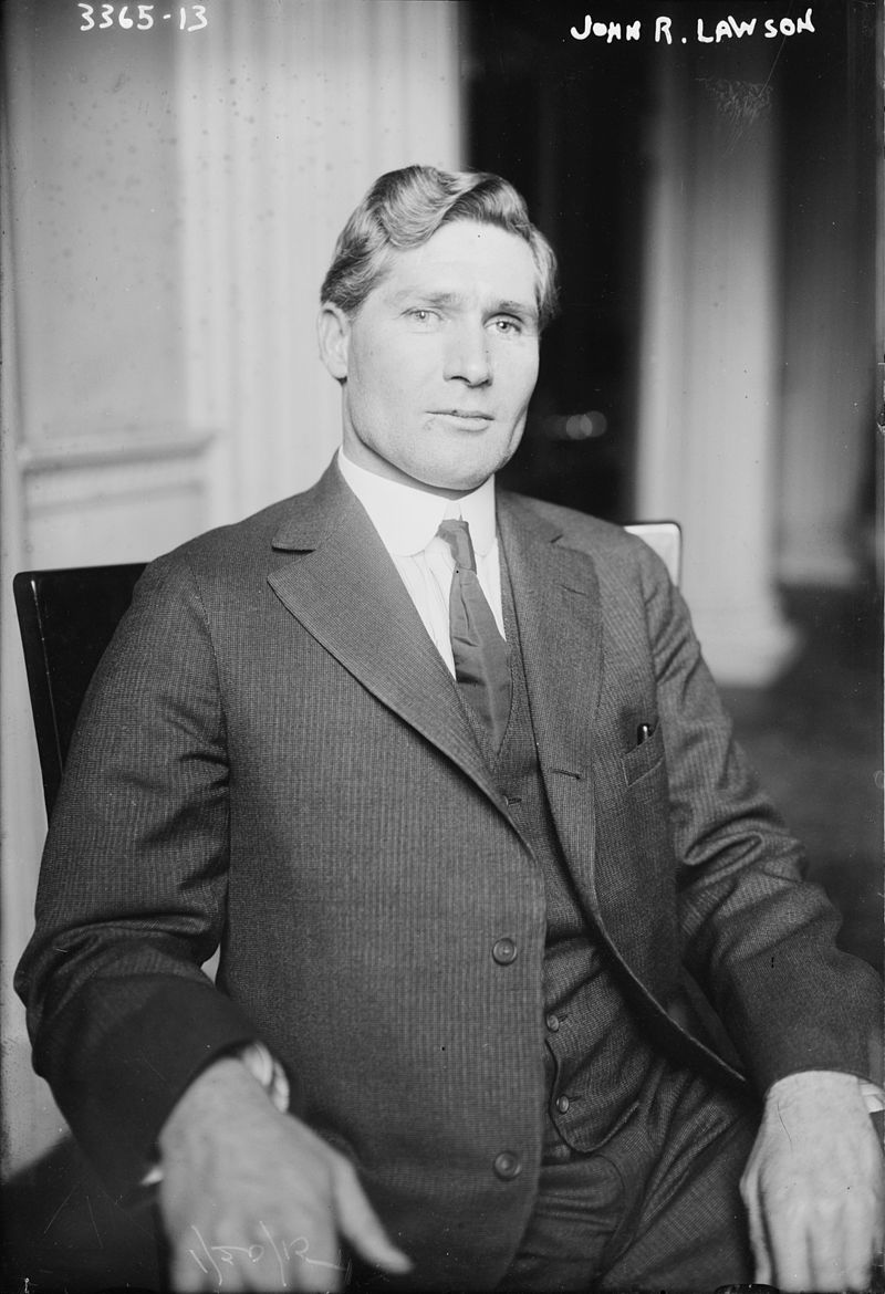 A photo portrait of John R. Lawson in 1915 [Wikipedia]