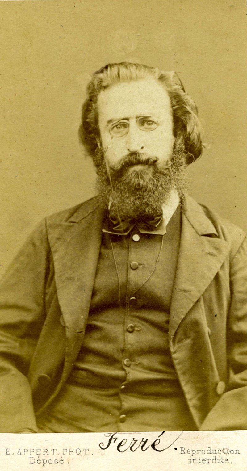 Théophile Ferré in 1871, photographed by Eugène Appert. From the Musée de l'histoire vivante. [Wikipedia]
