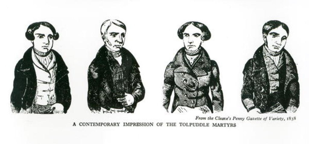 A contemporary illustration of the Martyrs, 1838