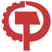 The CPUSA logo, showing a hammer overlaying a sickle and gear